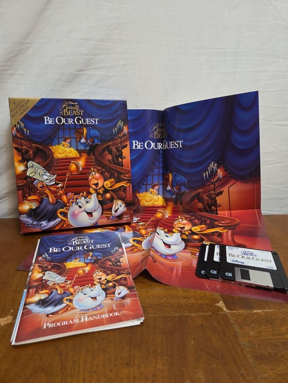 Disney’s Beauty And The Beast Be Our Guest PC Game Big Box 3.5" Disk